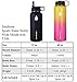 Sendestar 32 oz or 40 oz Double Wall Vacuum Insulated Leak Proof Stainless Steel Sports Water Bottle -Wide Mouth with Straw Lid & Flex Cap & Spout Lid