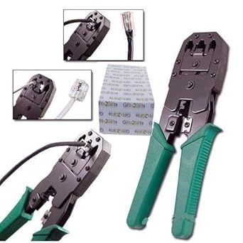 Lapmate 3 In 1 Modular Crimping Tool, Rj45, Rj11 Cat5E/Cat6 Lan Cutter with Cable Cutter