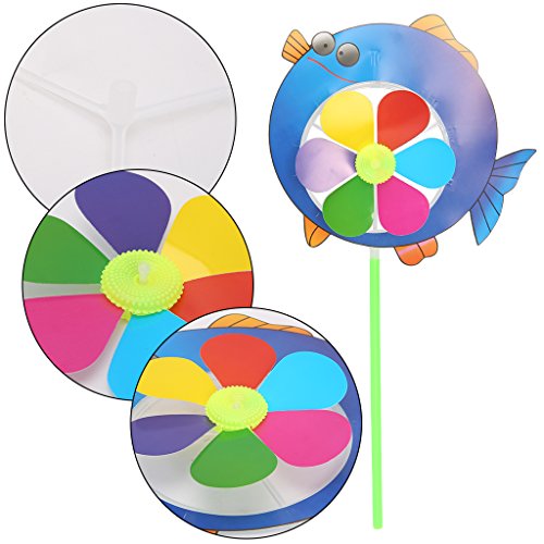 Lvyuanda Cartoon Animal Wheel Wind Spinner Windmill - Outdoor Lawn Garden Decor - Decor Your Yard Garden, Random Delivery - Thumbnail 4