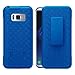 Galaxy S8 Plus Case, Galaxy S8 Plus Swivel Slim Belt Clip Holster Protective Phone Case Cover Compatible for Samsung Galaxy S8 Plus Cases (Combo Shell & Holster Case) - Blue