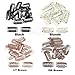 50pcs/lot U Shape Snap Clips For Hair Extensions Tool With Silicone Back Wig Clips In Weave Wig Accessory 32 (LT Brown)thumb 3