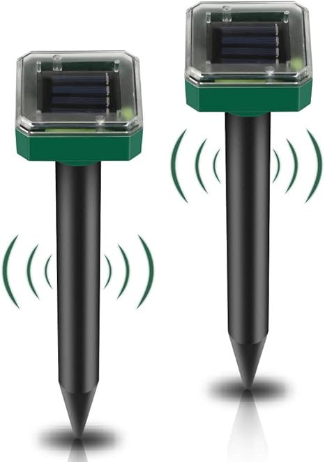 repelente de ratones solar repelente solar repelente ultrasonico para animales solar ahuyentador de topos repelente solar ultrasonico 2 piezas