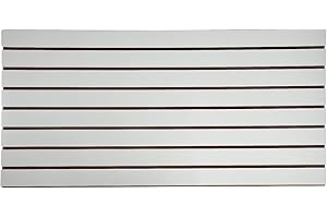 WISDOMFUR 2-Pack Slatwall Panels – 2x4 ft White Wall Display Boards for Retail Stores, Garages & Home Organization – Durable & Easy-to-Install Slat Wall Storage System