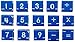 READY 2 LEARN Number and Sign Stamps - Small - Set of 15 - Rubber Math Stamps for Kids - Numbers 0-9