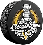 2016 NHL Stanley Cup Finals Champions Pittsburgh Penguins Puck Sherwood