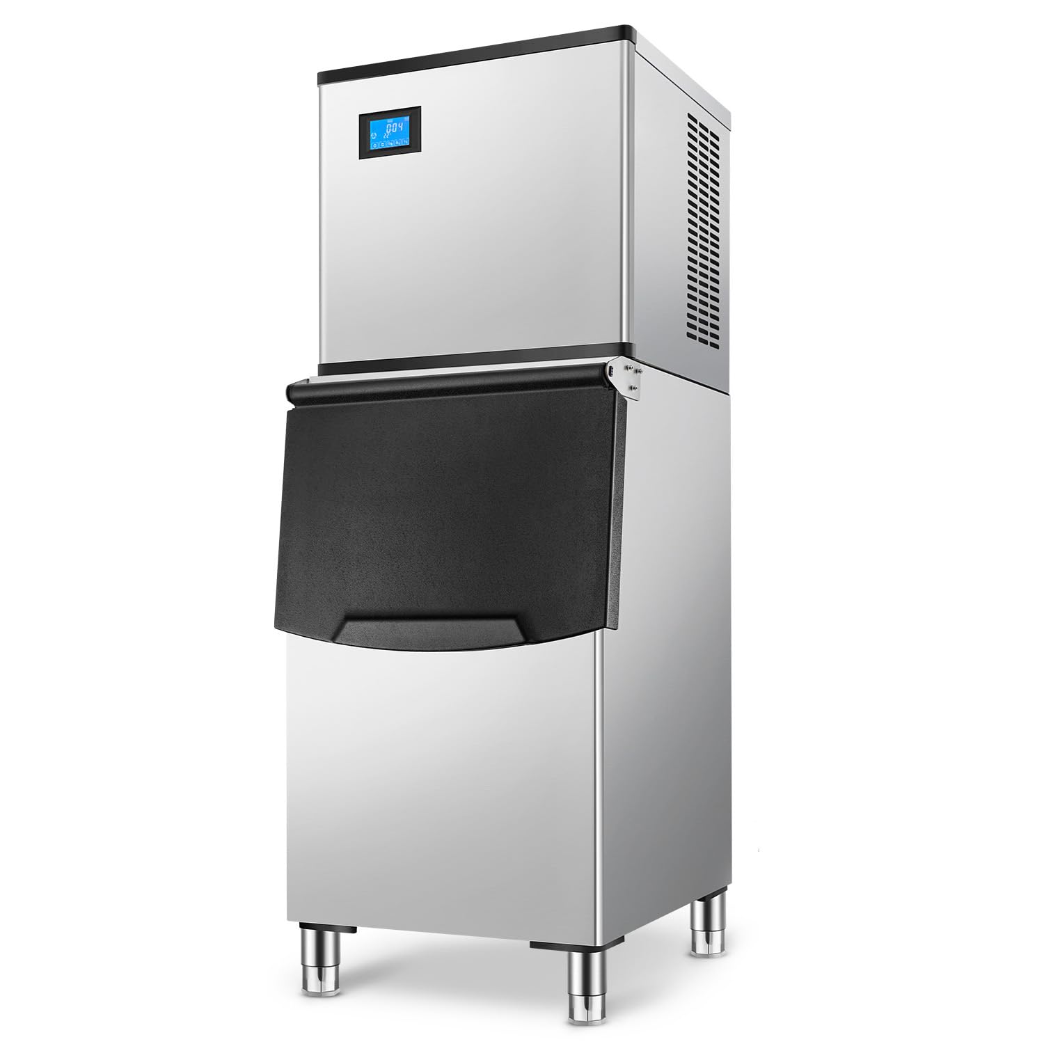 Photo 1 of (top only) VEVOR Commercial Ice Maker Machine, 300LBS/24H Ice Making Machine with 250LBS Large Storage Bin, Auto Self-Cleaning Ice Maker Machine with Touchscreen for Bar Cafe Restaurant Business Commercial