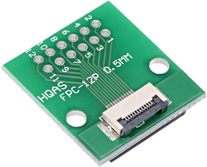 sourcing map FFC FPC 12 Pin 0.5mm 1mm Pitch to DIP 2.0mm PCB Converter Board Couple Extend Adapter