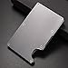 Aluminum Slim Wallet Front Pocket Wallet Minimalist Wallet RFID Blocking With Money Clip GRAY