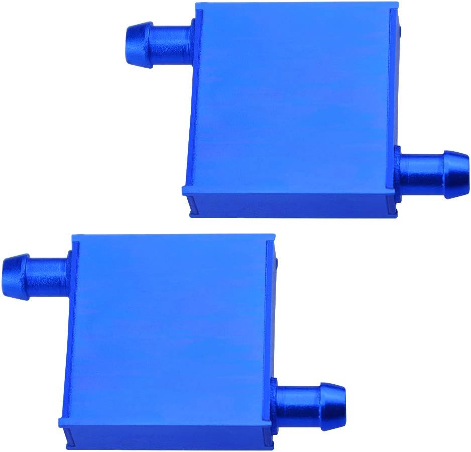 BXQINLENX Aluminum Water Cooling Block for CPU Graphics Radiator Heatsink 40x 40mm(2P)