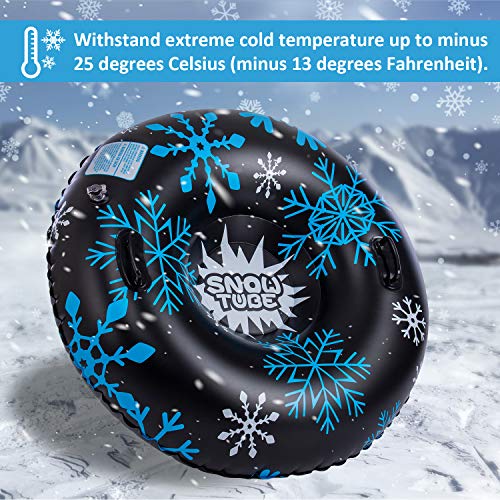 GRM Snow Tube, 47 Inch Sleds Snow Sled for Kids and Adults, Heavy Duty