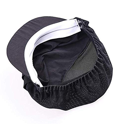 Jahome Women Mesh Industrial Anti-Dust Workshop Hats Kitchen Canteen Food Hat Chef Hair Net (Black2 pcs) - Thumbnail 5