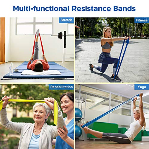 OMERIL Resistance Bands Set, 3 Pack Latex Exercise Bands with 3 Resistance Levels, Skin-Friendly Ela - //coolthings.us