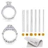 Ring Size Adjuster Invisible (12 Packs), Eiito reducer Ring Guard for Loose Rings (Set of 4 Sizes) 1.2mm/2mm/3mm/4mm