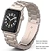 PUGO TOP Compatible with Apple Watch Band 42mm 44mm Series 4/3/2/1 Men Women iPhone Watch Band Link Bracelet for Iwatch. (38mm/40mm, Gold)