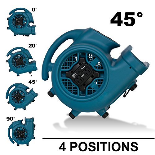 XPOWER P-450AT Scented Air Mover with Timer, Power Outlets & 5 Aroma Beads Sample Packs