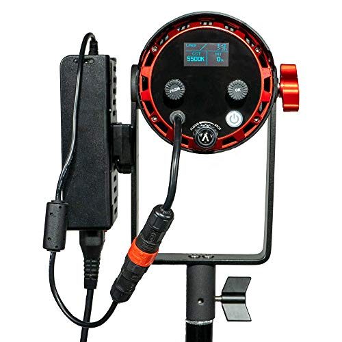 Aputure LS 60d Focusing LED Video Light,Aputure Light Storm 60D 60W Daylight-Balanced Adjustable Photography Lighting CRI 95+ TLCI 95+ 50000lux @1m Support App Control Built-in 8 Lighting FX IP54