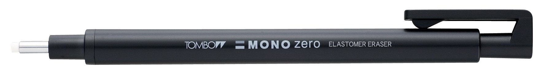 Tombow Mono Eraser Set - Zero Round Tip Black Eraser With Refills (Pack of 2)