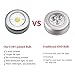 [New Version] TOMOL COB Led Push Lights Battery Operated Stick Anywhere Tap Lights,Wireless Touch Light for Closets, Cabinets, Trunk,5Pack