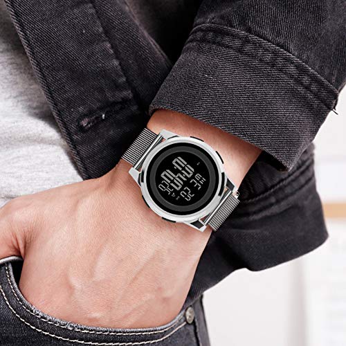 thin digital watch waterproof
