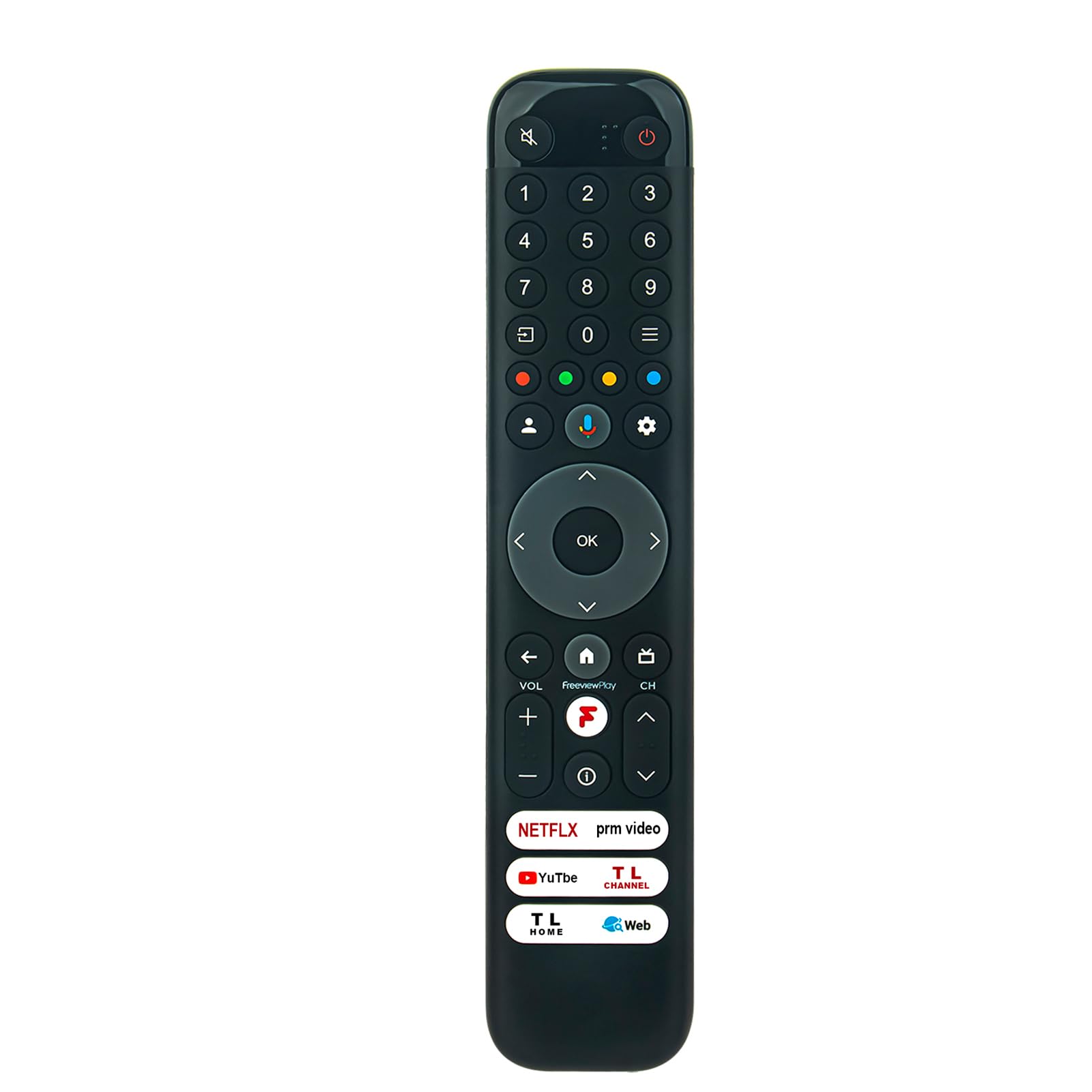 VINABTY RC833 GUB2 Replacement Voice Remote Compatible with TCL Smart TV 65C645K 75C645K 85C645K 43C645K 50C645K 55C645K