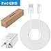 Frienda Power Adapter and 25 ft/ 7.5 m Weatherproof Micro USB Cable Compatible with Reolink Go, Argus 2, Argus PT, Argus Eco, Argus Pro Rechargeable Security Camera, No Need to Change The Batteries