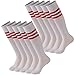Striped Tube Socks, Calbom Unisex Knee High Soccer Football Volleyball Baseball Cheerleading Team Socks 2/6/10 Pairs