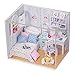 Dollhouse Miniature DIY House Kit Cute Room With Furnitiure and Cover Artwork Gift
