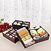 SONGMICS Drawer Organizers, Collapsible Closet Dividers for Bras, Underwear, Socks, Ties and Scarves, Foldable Storage Boxes, Set of 4, Brown URUS04K