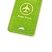 ACdream Luggage Tags 2 Pack, Leather Suitcase Tags Identifiers, Cute Cruise ID Labels with Privacy Cover fits on Backpack, Travel Bag, for Women, Men, Adults, Kids, Green