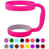30oz Tumbler Handle (PINK) by STRATA CUPS - Available For 30oz YETI Tumbler, OZARK TRAIL Tumbler, Rambler Tumbler- BPA FREE