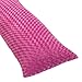 Sweet Jojo Designs Minky Full Length Double Zippered Body Pillow Cover for Pink, Black and White Isabella Bedding Set