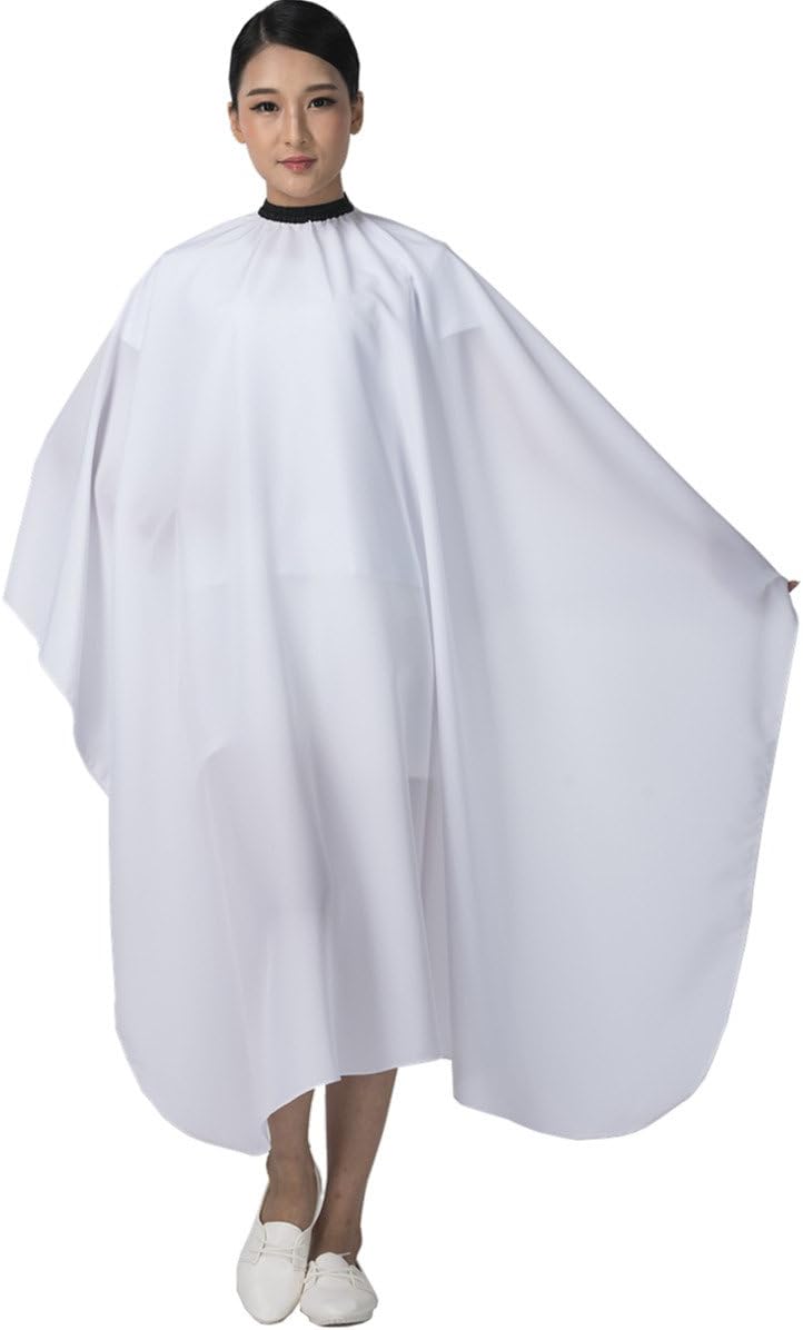 SMARTHAIR Professional Salon Barber Cape Hair Cutting Gown,54"x62",White, C026005B, 1.37X1.57 m (Pack of 1) - Image 3