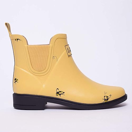 yellow chelsea rain boots