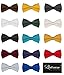 Mens Classic Pre-Tied Satin Formal Tuxedo Bowtie Adjustable Length Large Variety Colors Available, by Platinum Hanger