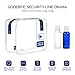 TSA Approved Clear Travel Toiletry Bag for Liquids - Navy Zipper - Quart Sized Carry-On Luggage Compliant 3-1-1 Bag with 2 Airline Approved 2.7oz (80ml) Refillable Travel Bottles - Men's and Women's