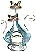 Bejeweled DisplayTwin Blue Cat Fancy Earring Stand~Organizer~Holder Jewelry Display