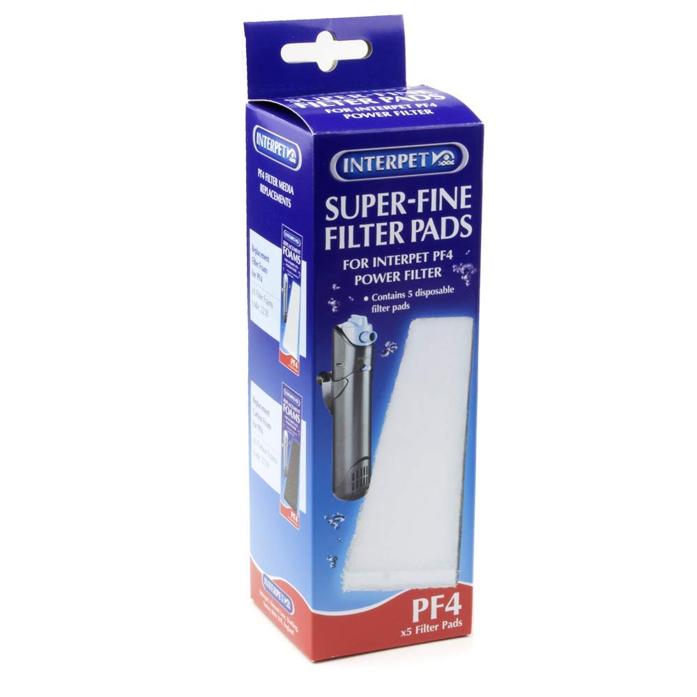 Interpet Filter Pads – PF4, 5 Count, White, Non-woven Polypropylene