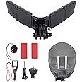WLPREOE Motorcycle Helmet Chin Mount Kit for GoPro Hero 13 12 11 10, 9, 8, 7, 6, 5, 4, Session, 3+, 3, 2, 1, Hero (2018), DJI Osmo Action, AKASO, SJCAM, Xiaomi Yi Action Cameras