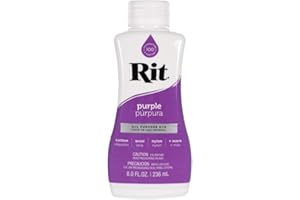 CRAFT COUNTY Rit Dye Liquid – Wide Selection of Colors – 8 Oz. (Purple)