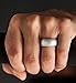 Rinspyre 10 Pack Silicone Wedding Ring for Men Rubber Bands, Black White Blue Silver Gray