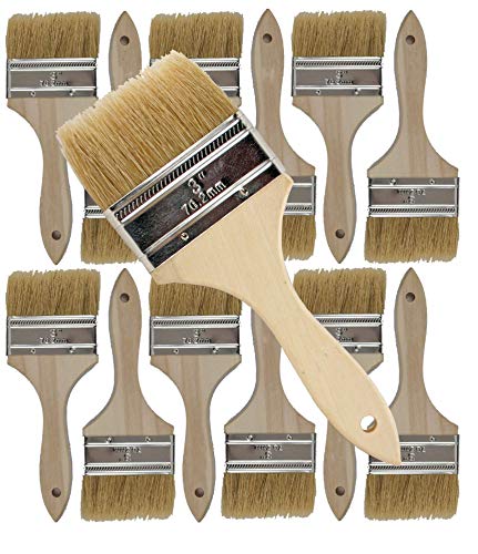 Pro Grade - Chip Paint Brushes - 12 Ea 3 Inch Chip Paint Brush - Thumbnail 3