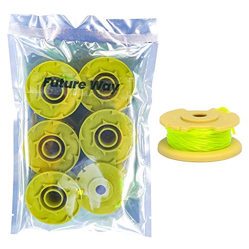 Future Way 6Pack Weed Eater String Replacement for Ryobi 18v, 24v, and
