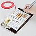 10 Pieces 5 mm Width Graphic Chart Tape, Nydotd Colored Whiteboard Grid Marking Tapes Self Adhesive Artist Tape Dry Erase Gridding Tape for Decor Craft Office Marking, 5 Colors