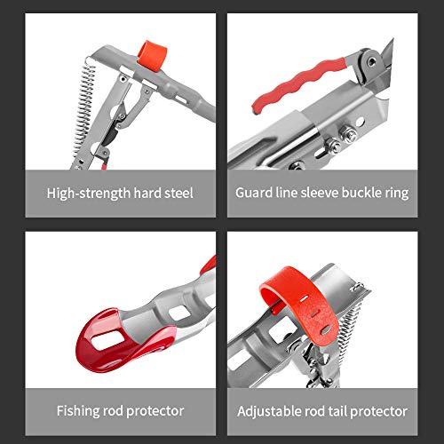 LBW Automatic Spring Fishing Rod Holder for Ground Bank Fishing Pole