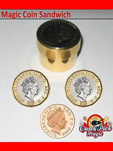 New Magic Copper Sandwich £1-1p Coin magic - New Pound Magic Trick - Includes Coin Unique Trick