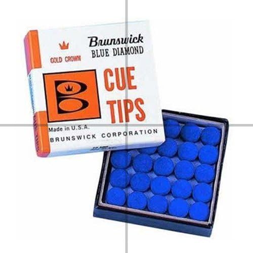 Blue Diamond Glue on Tip, 10mm (5pcs) by Brunswick Blue Diamond