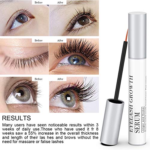 image for BEAUTY-AMTOK Natural Eyelash Growth Enhancer & Brow Serum for Long, Lu