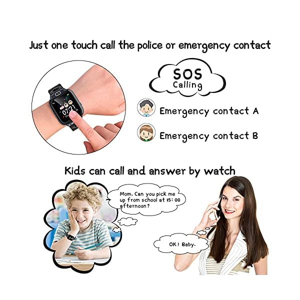 Kids-Smart-Watch-Phone-for-Boys-Girls-27-in-1-Game-Video-Smart-Watch-for-Kids-Children-HD-Touch-Screen-Recorder-Music-Alarm-Clock-Calculator-Camera-Birthday-Age-3-12-Years-Old-Black Vannico Kids Smart Watch, 14 Games SOS Phone Watch for Boys Girls, Video Smart Watches for Kids with HD Touch LCD Music…