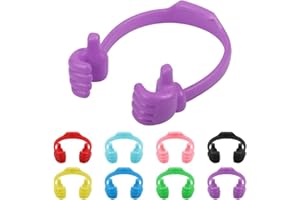 LucyPhy 8 Pack Thumbs up Cell Phone Holder, Adjustable Silicone Tablet Stand, Portable Desktop OK Stands Compatible with Smart Phones iPhone iPad Huawei(8 Colors)