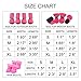 royalwise Anti-Slip Winter Dog Boots Pet Shoes Soft Stockings Paw Protector Booties for Small Dogs (M, SprRose)